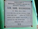 Northfield Band Resaw Horizontal, 36